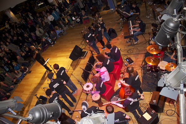 Tony Briscoe conducting the Bristol Youth Ensemble in the Colston Hall - Music Conductor